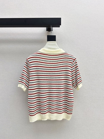 25SS KNITTED WOOL POLO