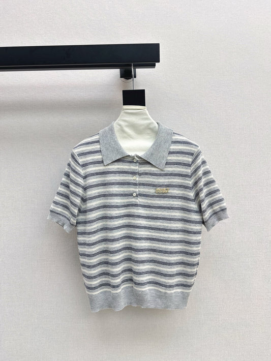 25SS KNITTED WOOL POLO