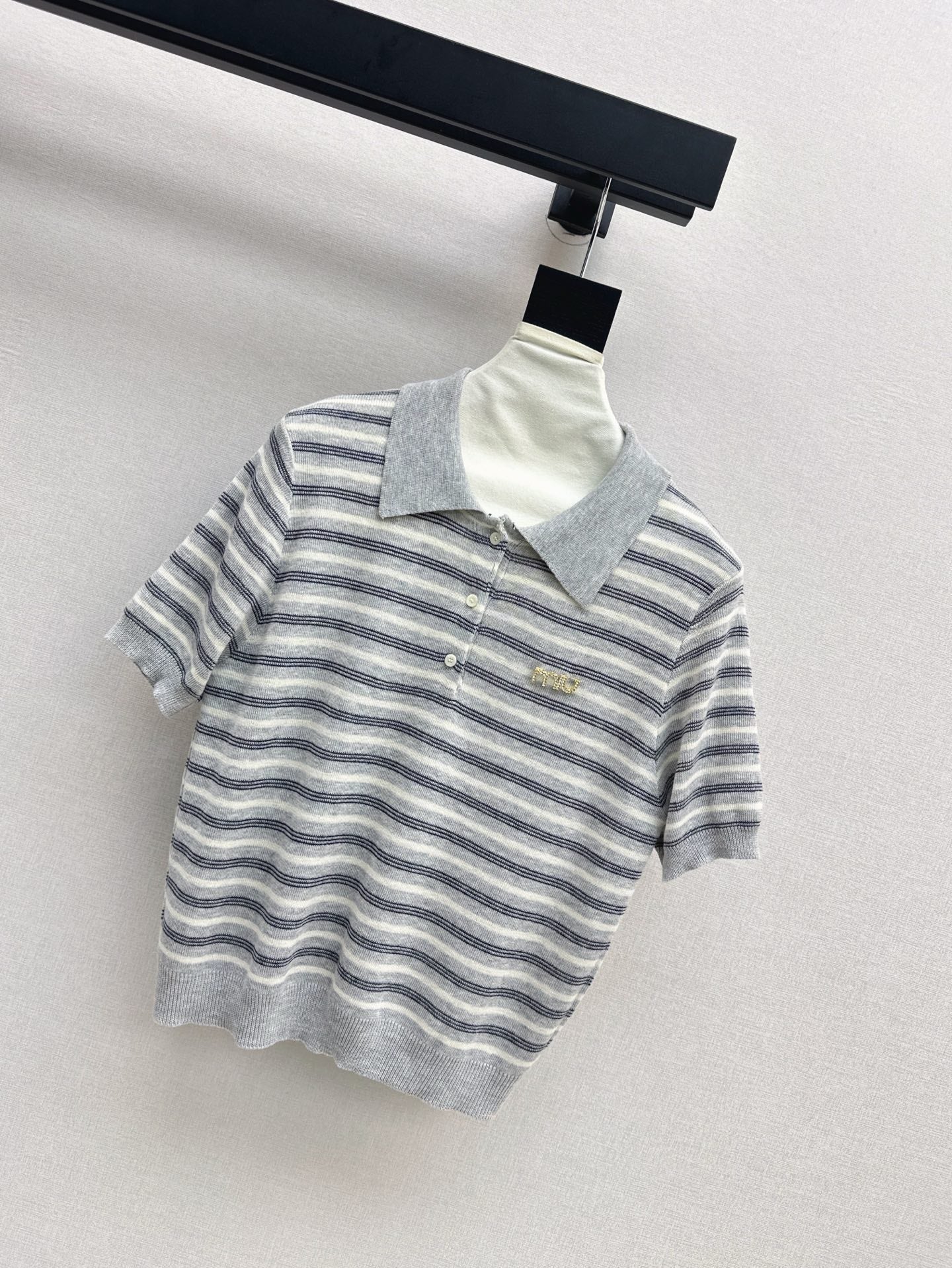 25SS KNITTED WOOL POLO
