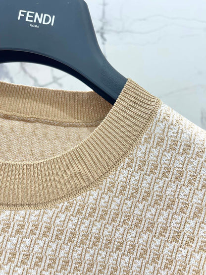 25ss jacquard knitted t-shirt