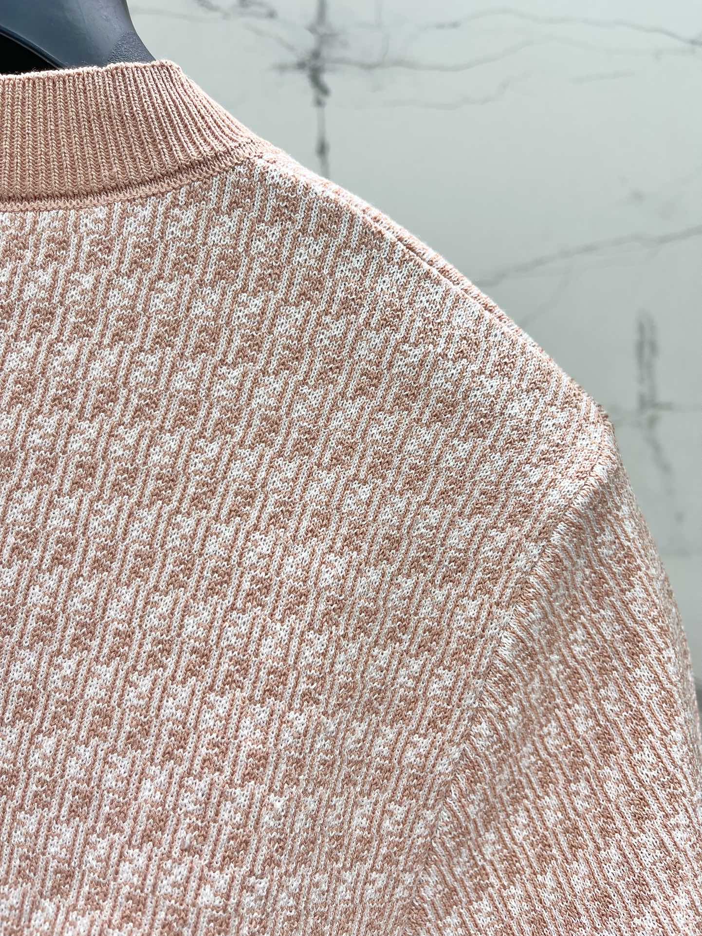 25ss jacquard knitted t-shirt