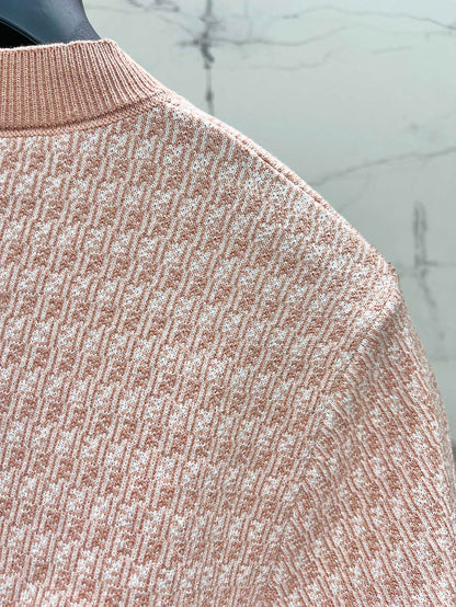 25ss jacquard knitted t-shirt