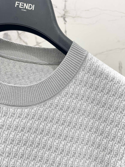 25ss jacquard knitted t-shirt