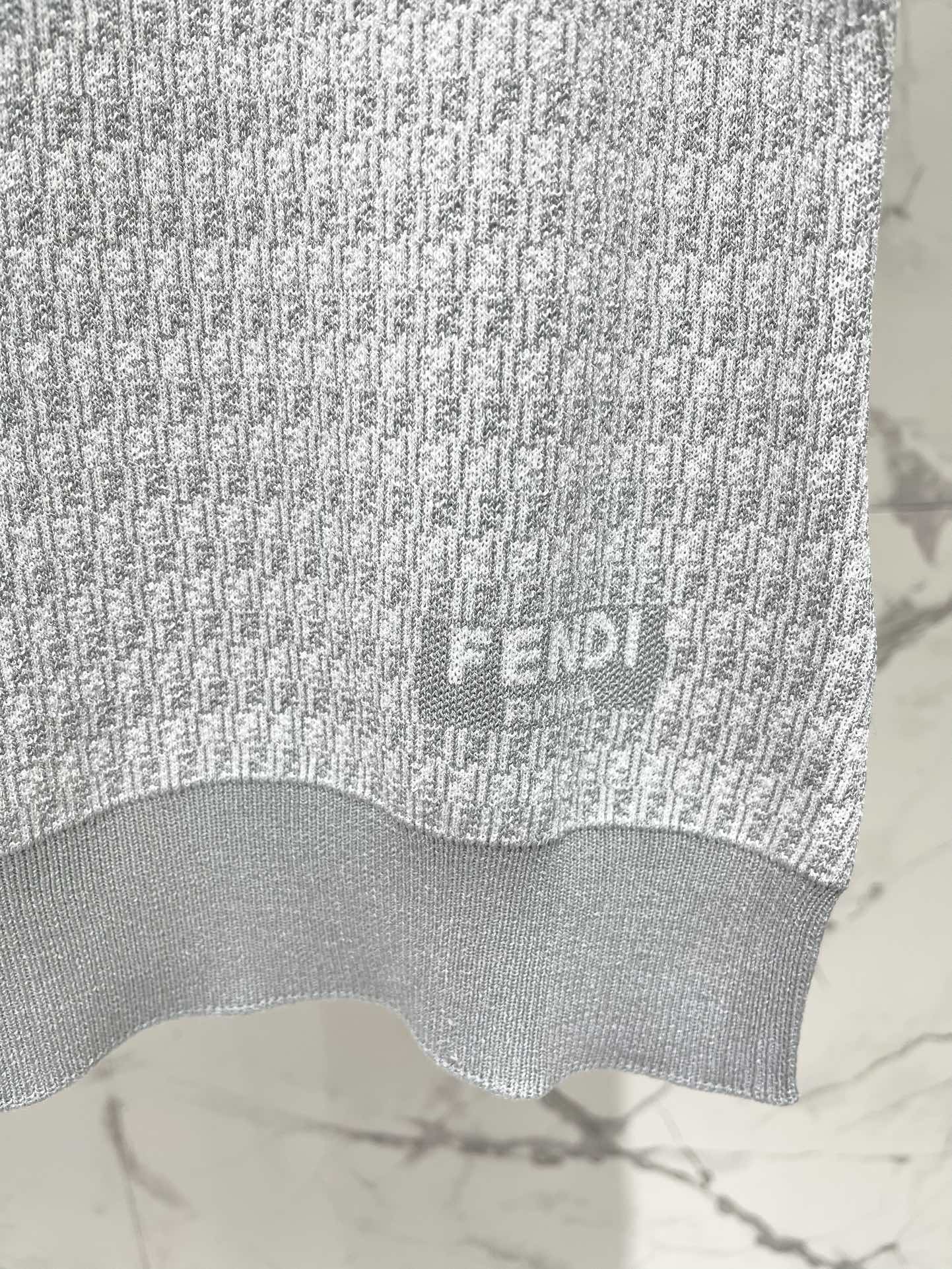 25ss jacquard knitted t-shirt