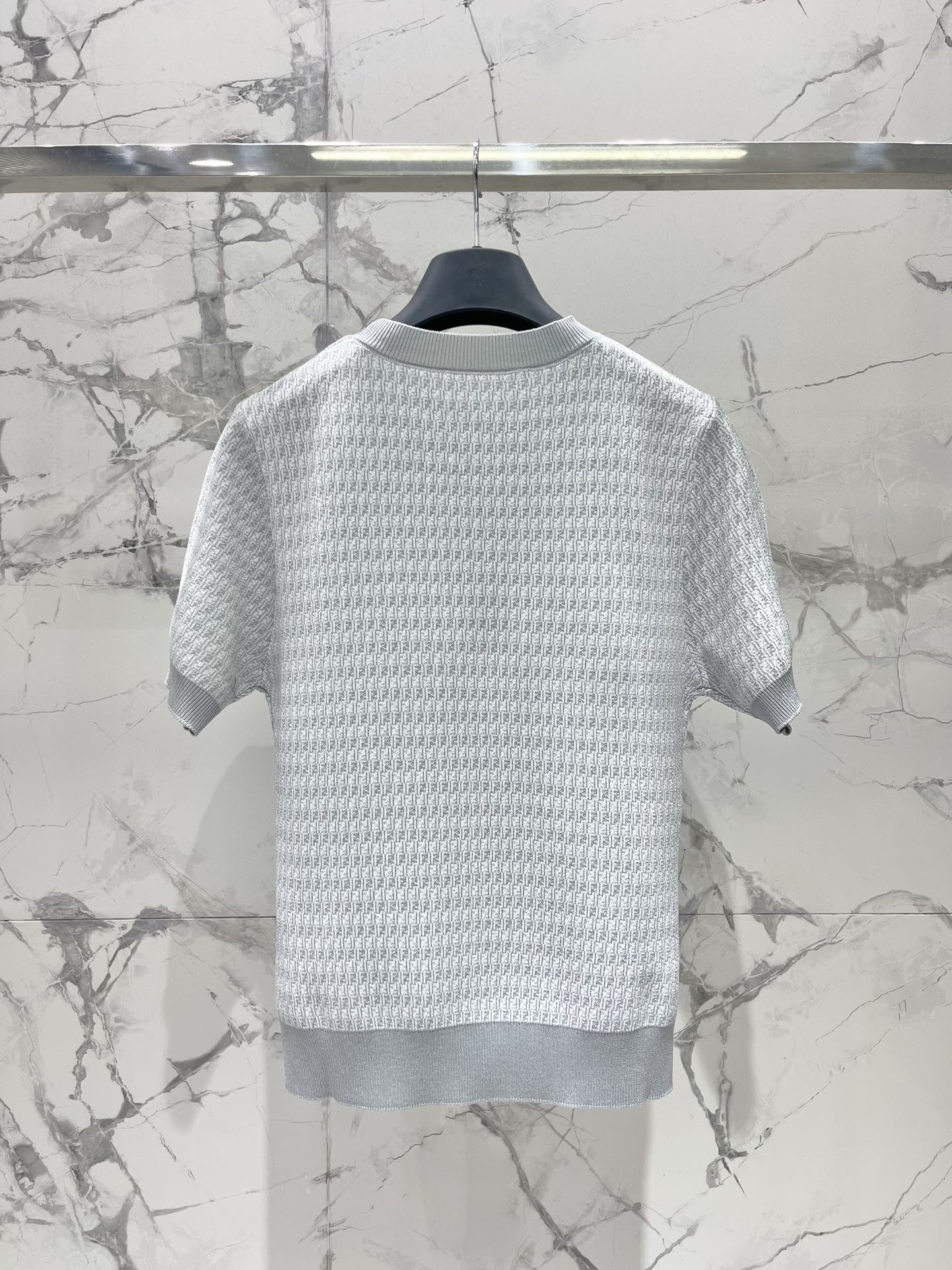 25ss jacquard knitted t-shirt