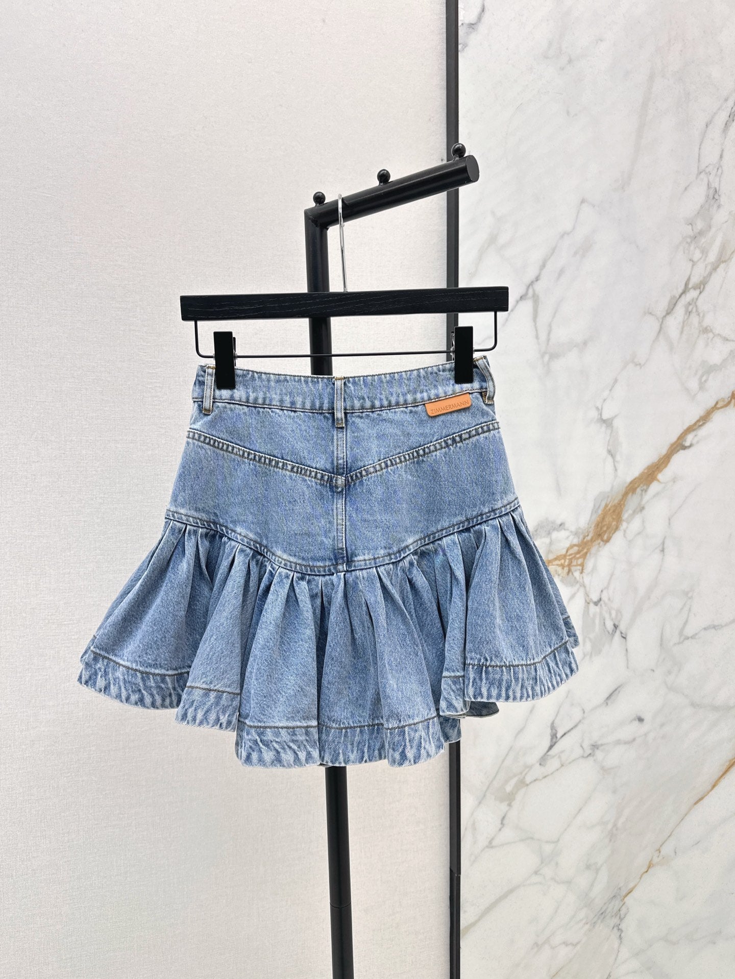 25SS DENIM RUFFLE SKIRT