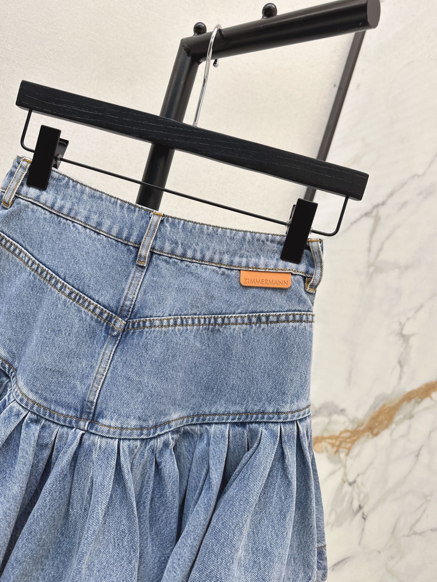 25SS DENIM RUFFLE SKIRT