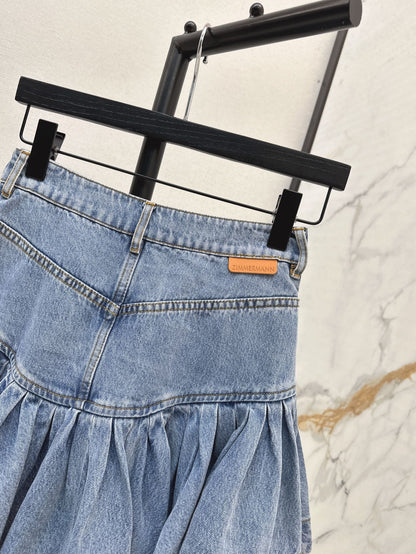 25SS DENIM RUFFLE SKIRT
