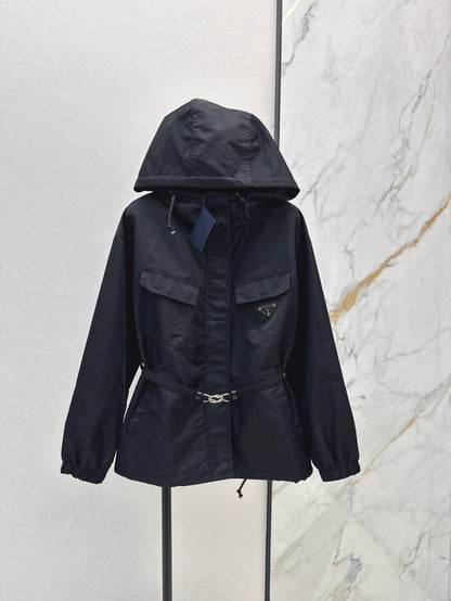 25ss hooded trench coat