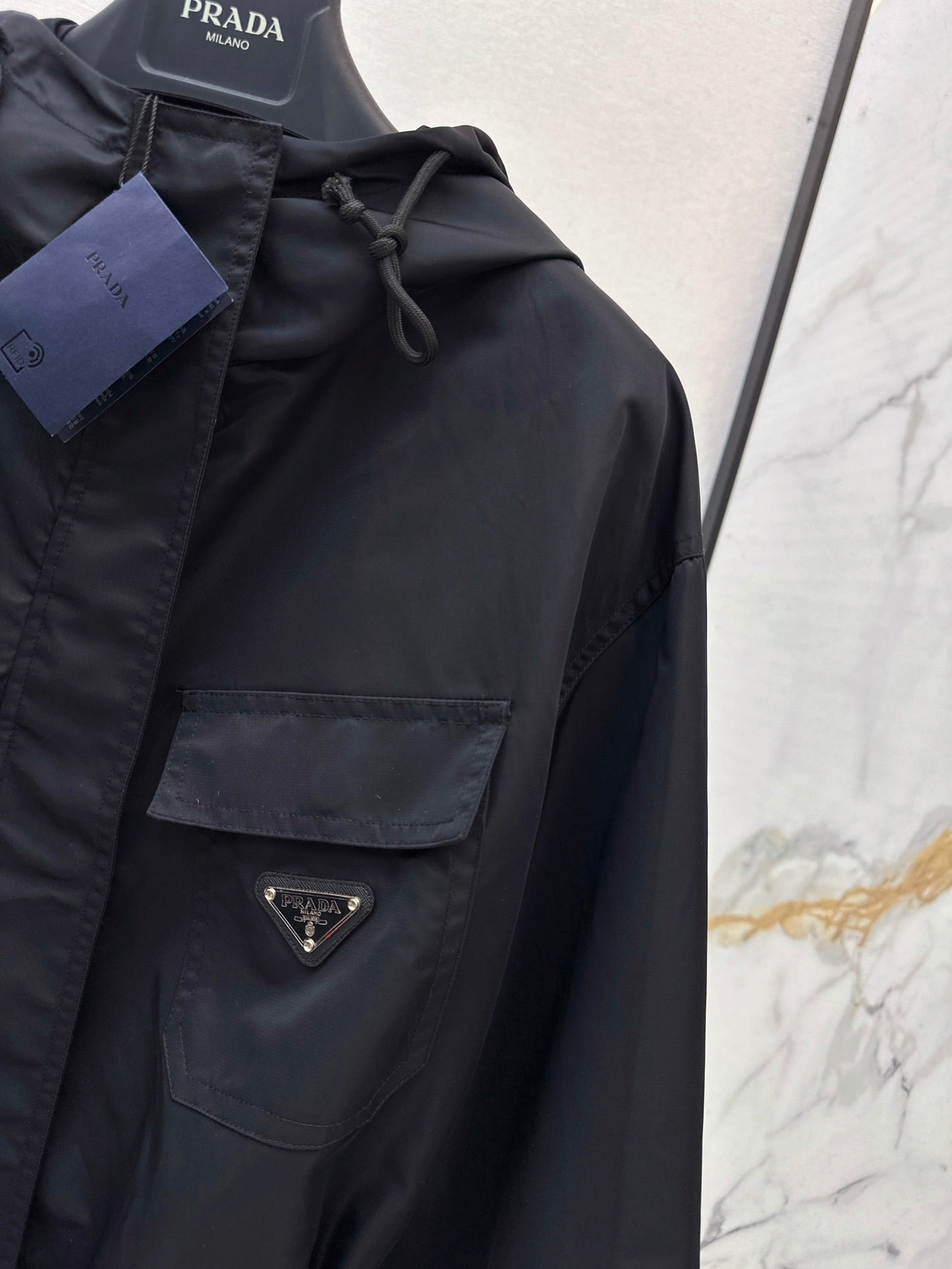 25ss hooded trench coat