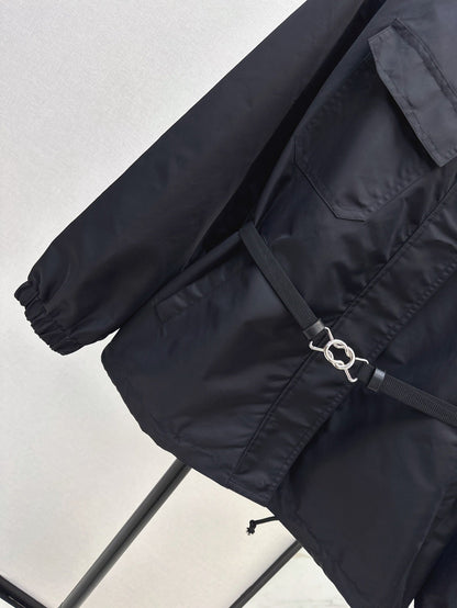 25ss hooded trench coat