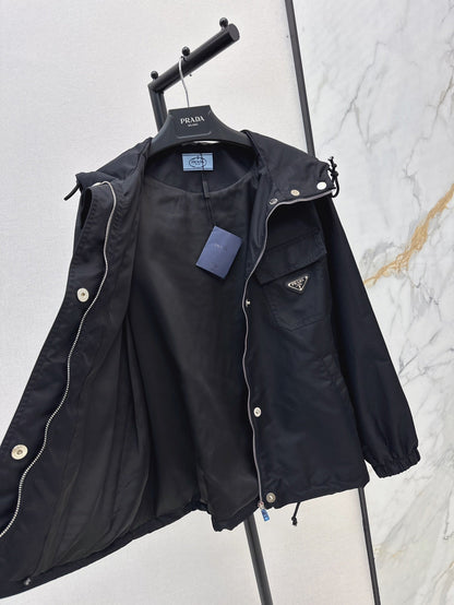 25ss hooded trench coat