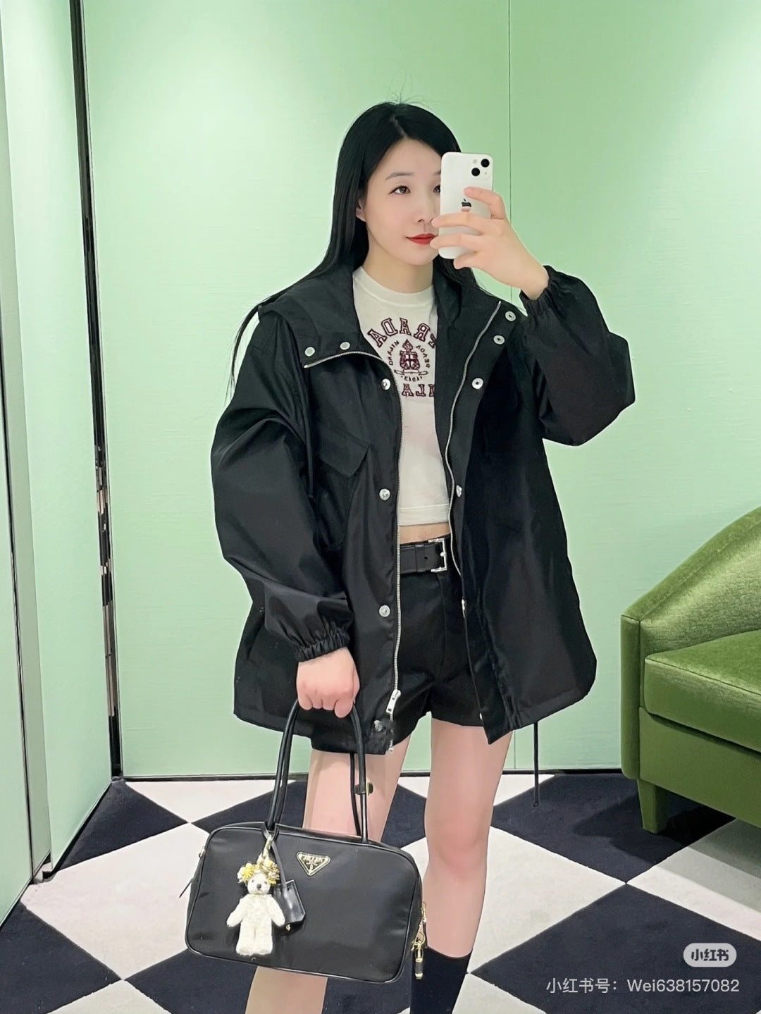 25ss hooded trench coat