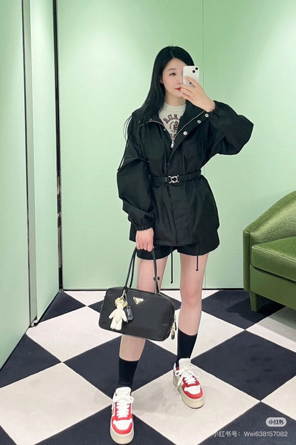 25ss hooded trench coat