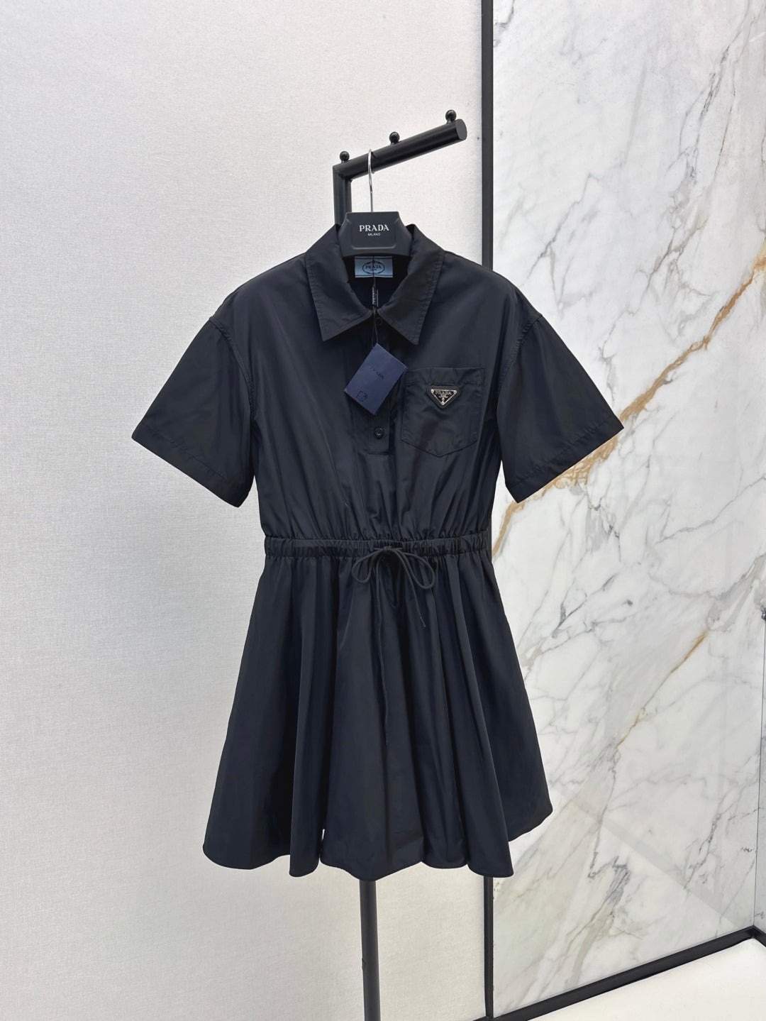 25SS drawstring shirt dress