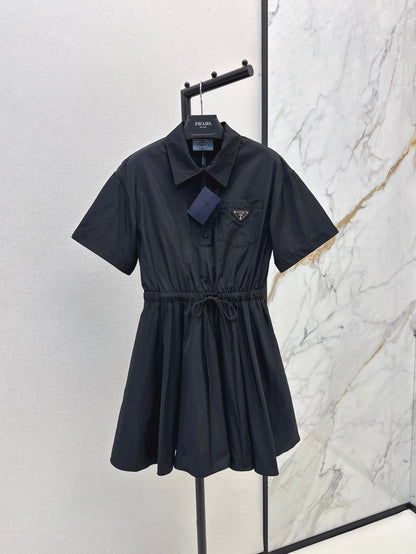 25SS drawstring shirt dress