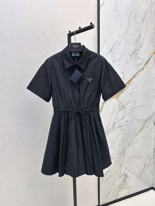 25SS drawstring shirt dress