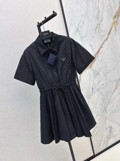 25SS drawstring shirt dress