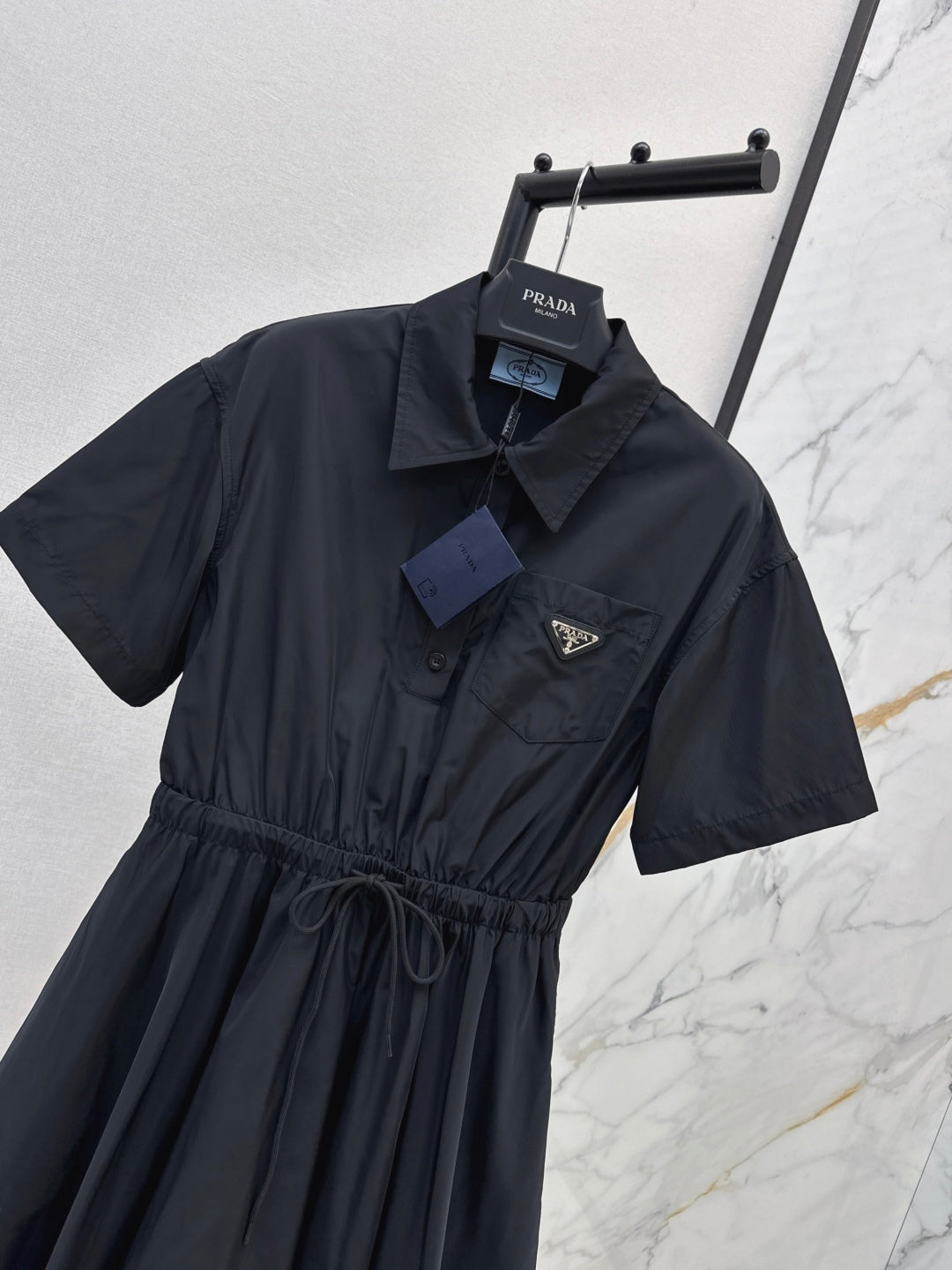 25SS drawstring shirt dress