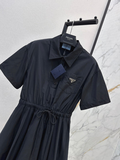 25SS drawstring shirt dress