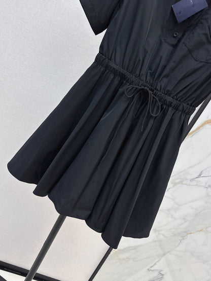 25SS drawstring shirt dress