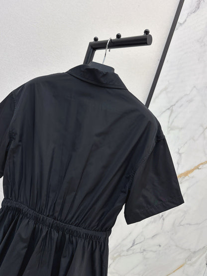25SS drawstring shirt dress