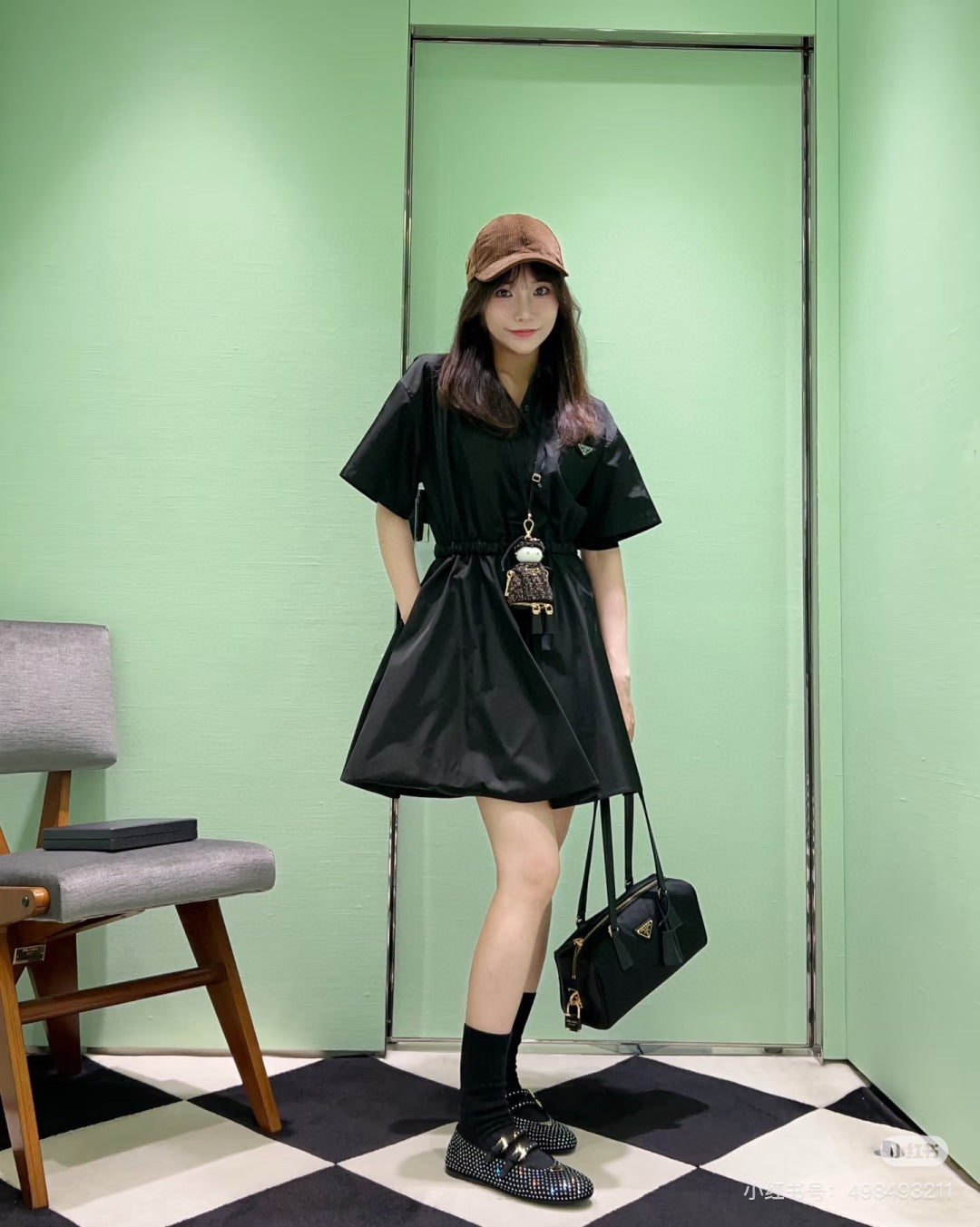 25SS drawstring shirt dress
