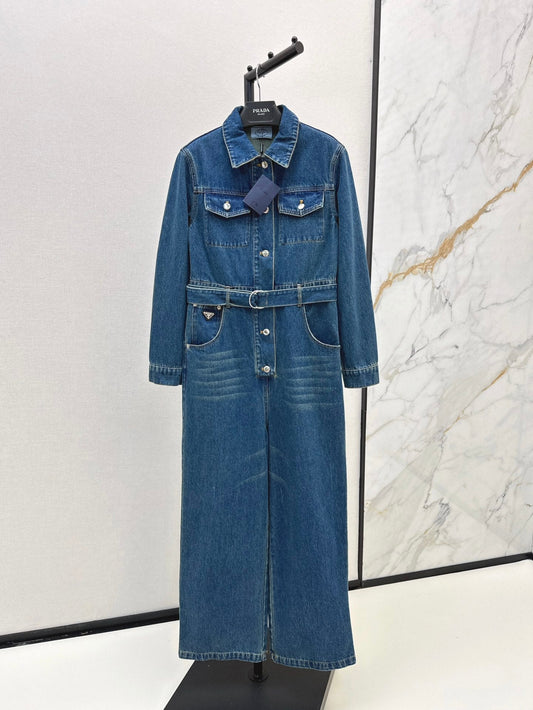 25ss cargo denim overall