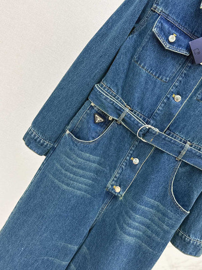 25ss cargo denim overall