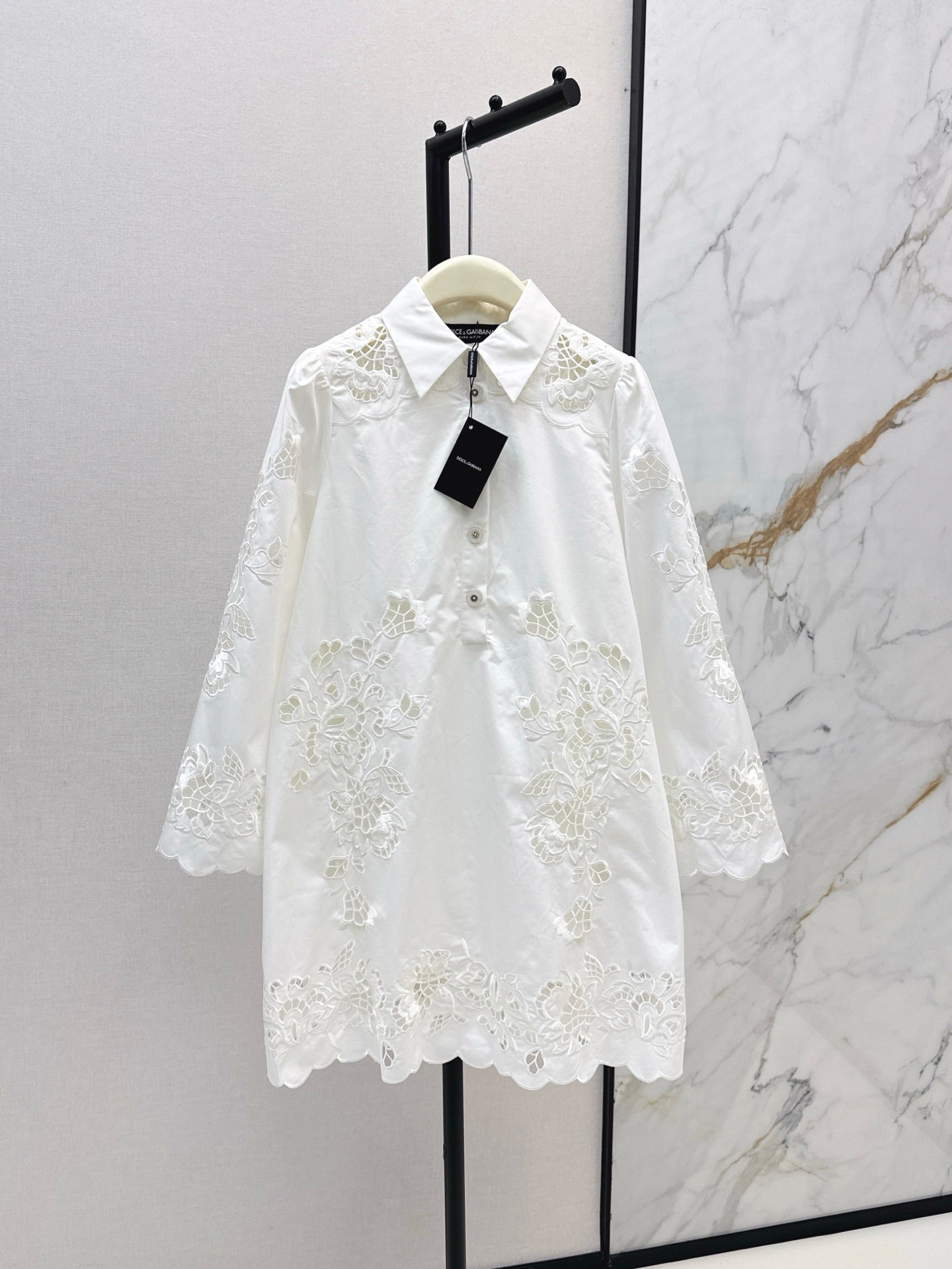 25ss hollow shirt dress