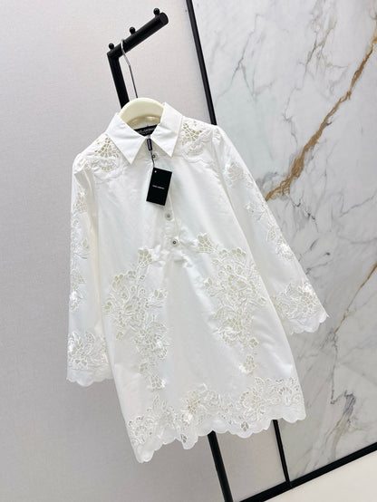 25ss hollow shirt dress