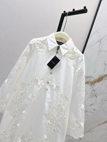 25ss hollow shirt dress