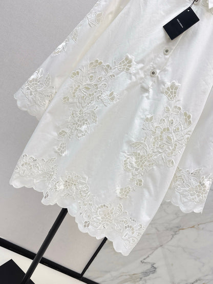 25ss hollow shirt dress