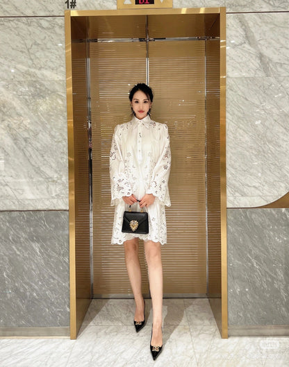 25ss hollow shirt dress