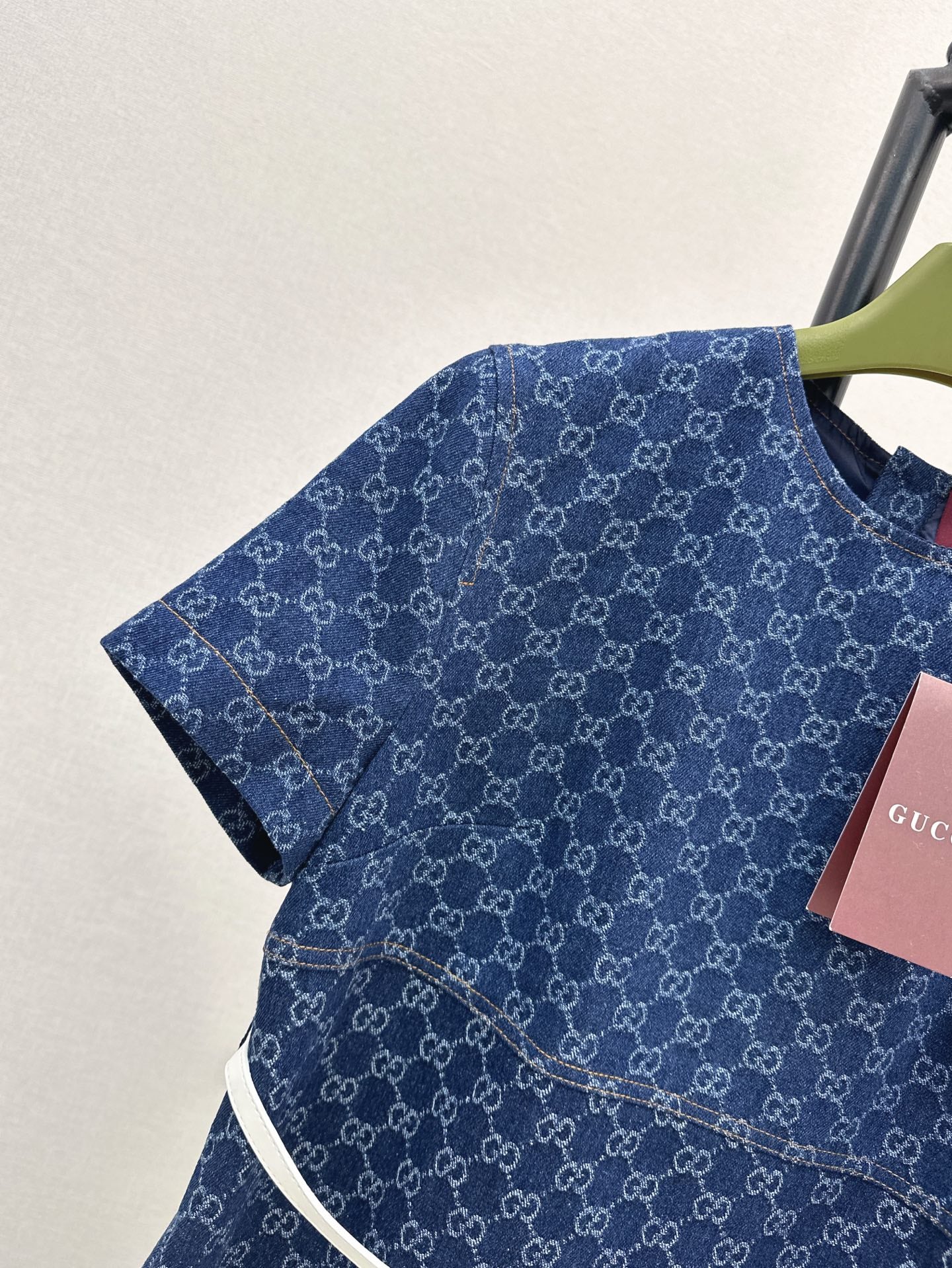 G 25ss denim jacquard dress