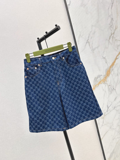 25ss jacquard denim short