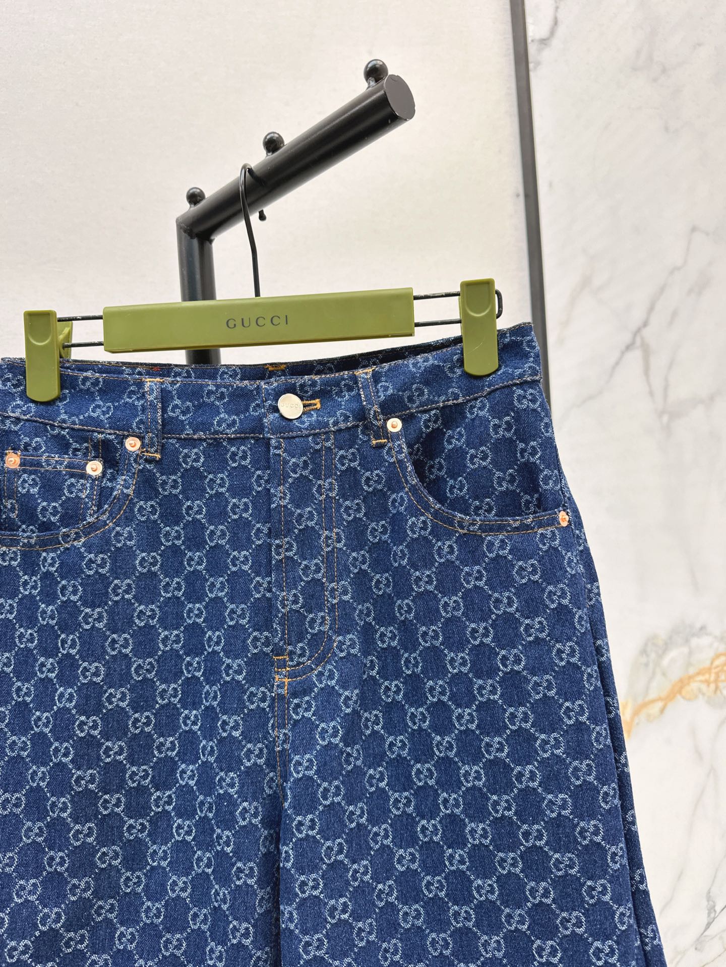 25ss jacquard denim short