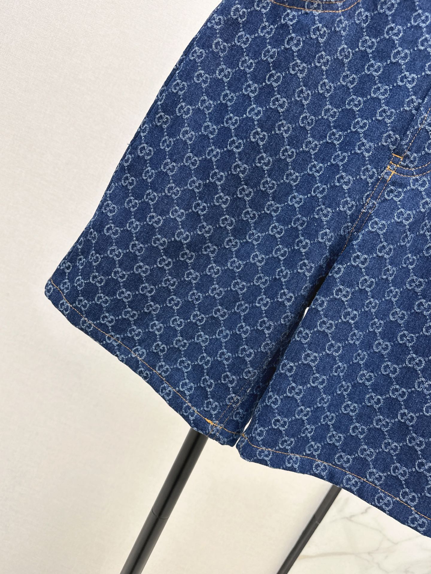 25ss jacquard denim short