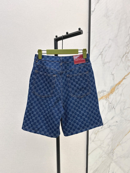 25ss jacquard denim short
