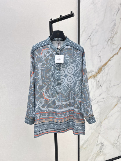 25ss silk printed shirt