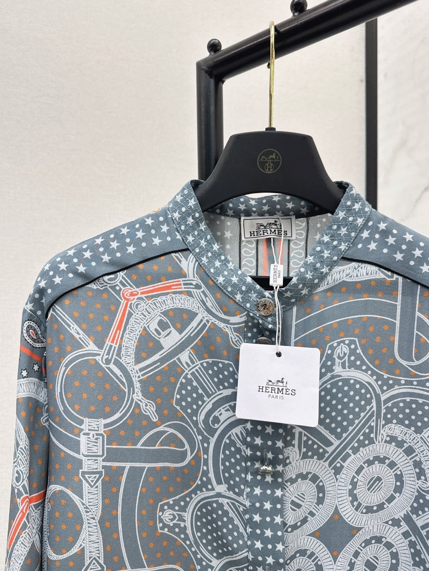 25ss silk printed shirt