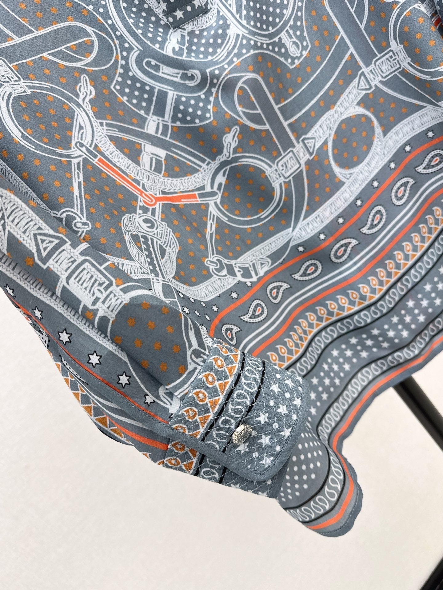 25ss silk printed shirt