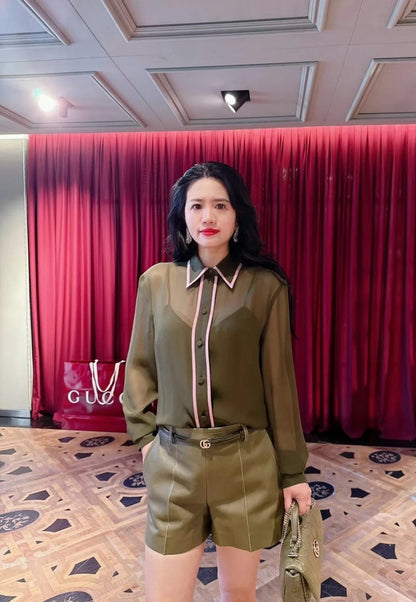 25ss silk buttons shirt