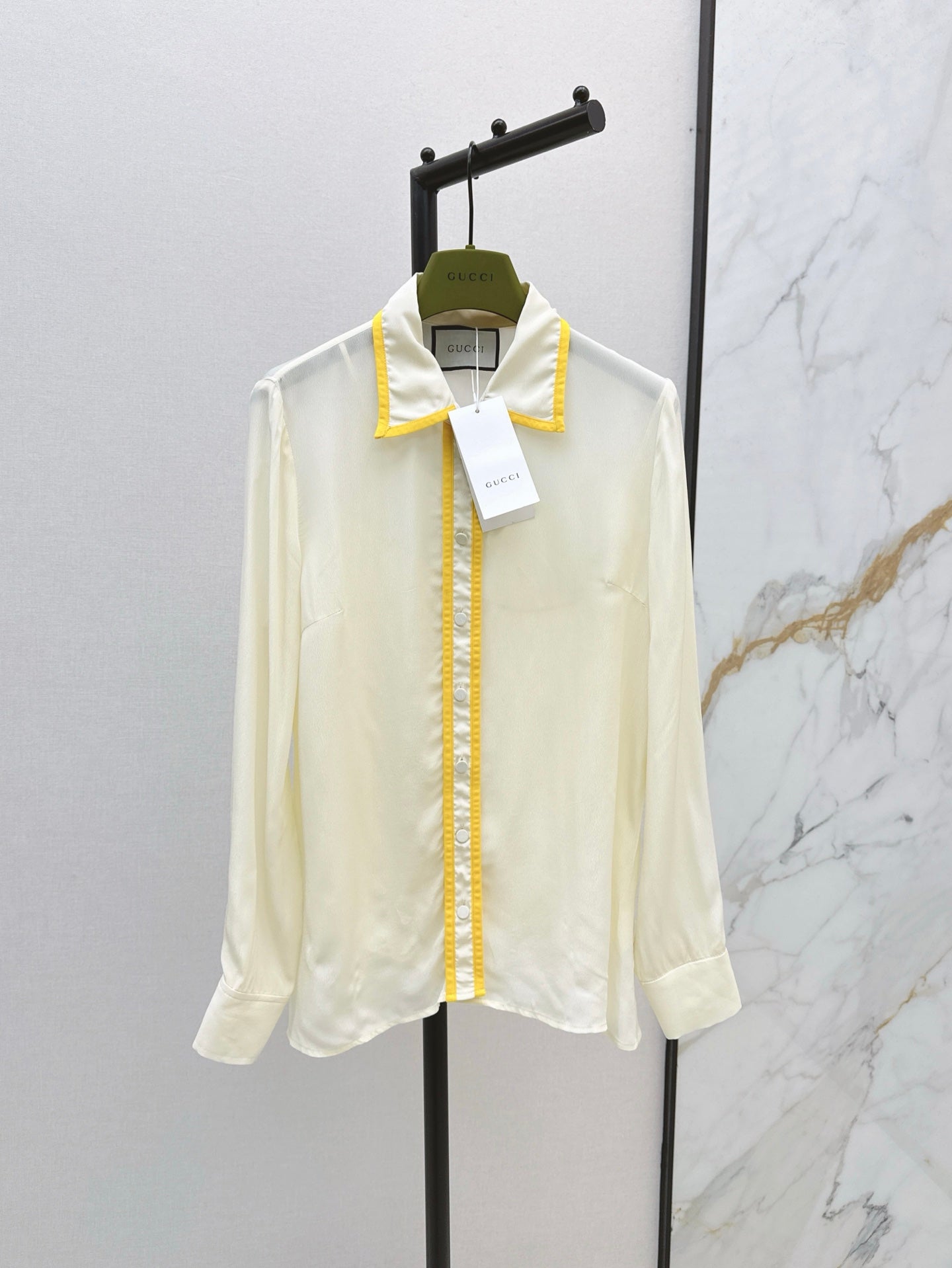 G 25ss silk buttons shirt