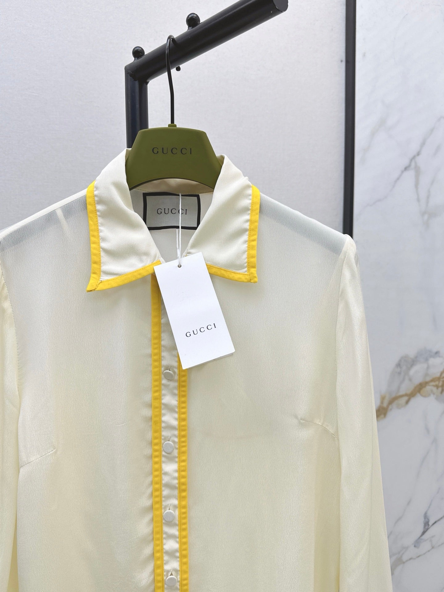 G 25ss silk buttons shirt