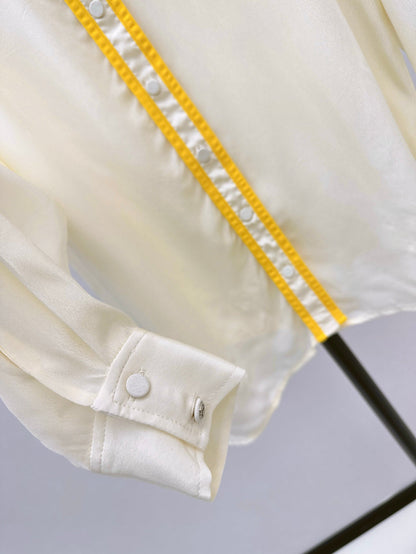G 25ss silk buttons shirt