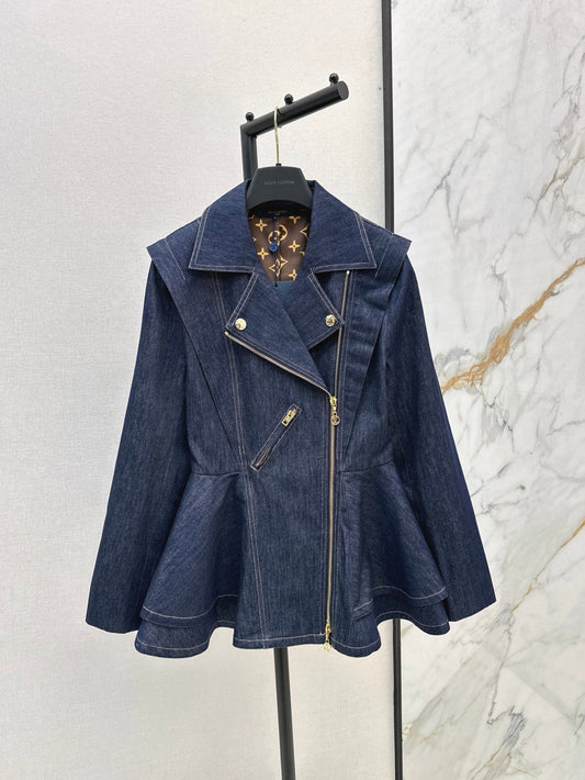 25ss denim ruffle jacket