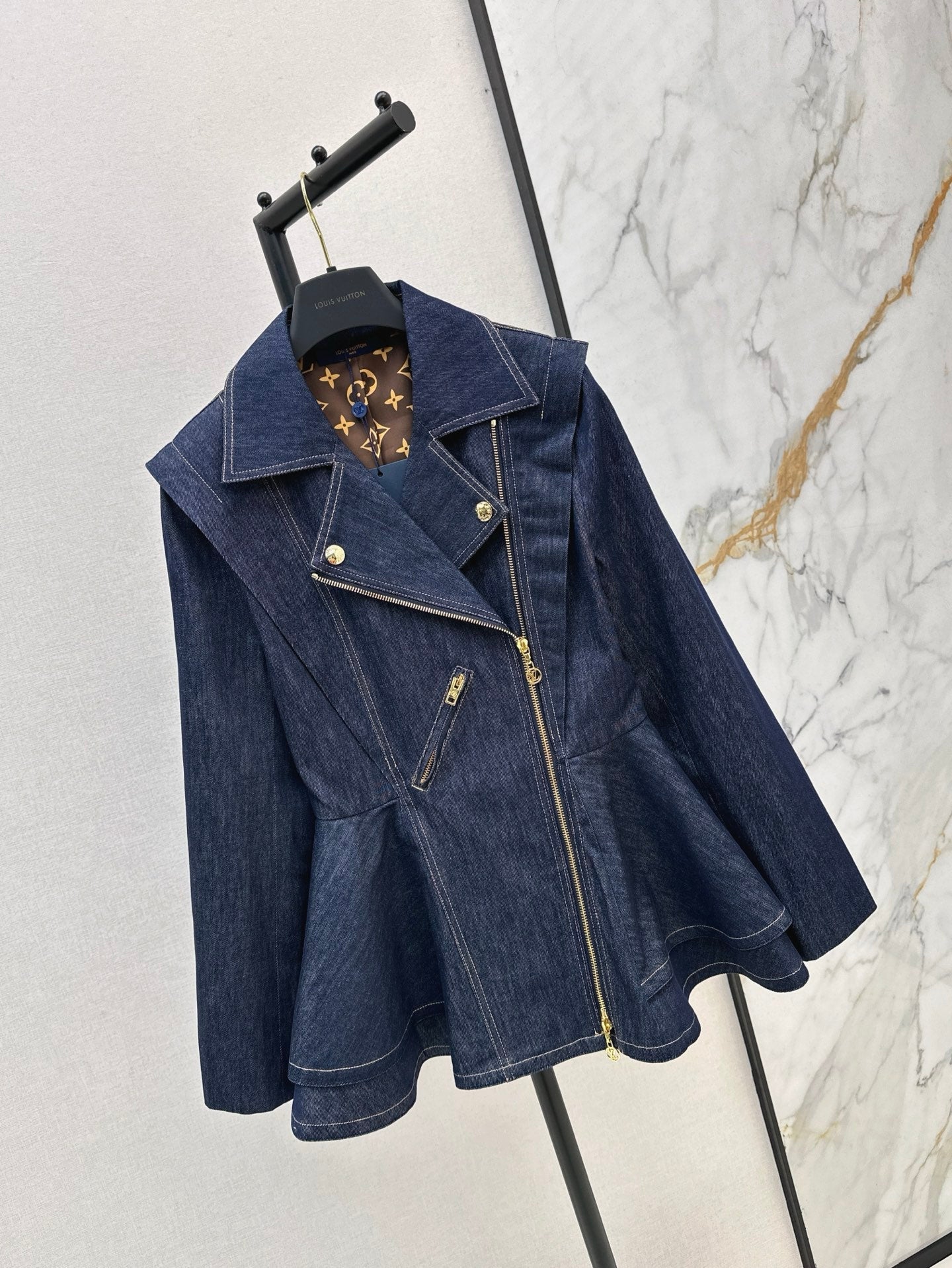 25ss denim ruffle jacket
