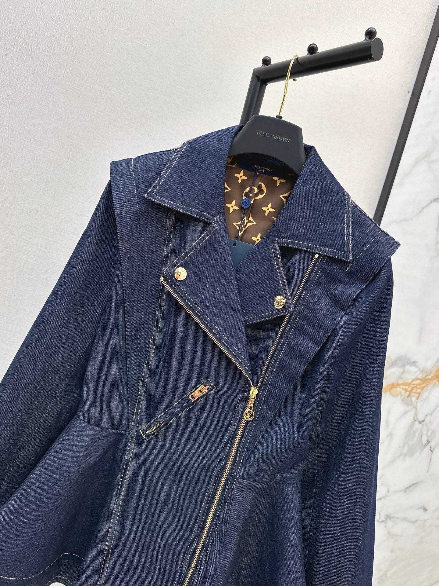 25ss denim ruffle jacket