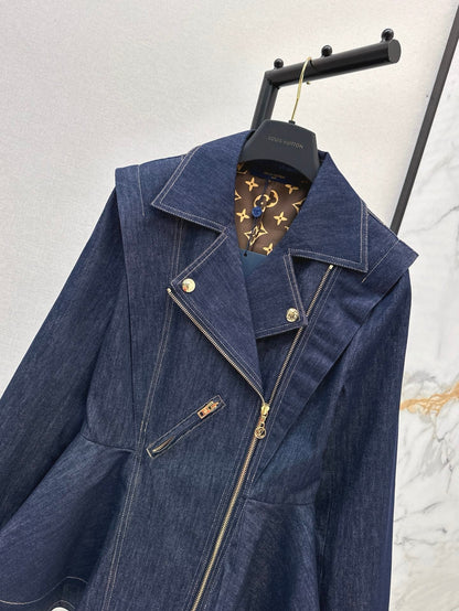 25ss denim ruffle jacket